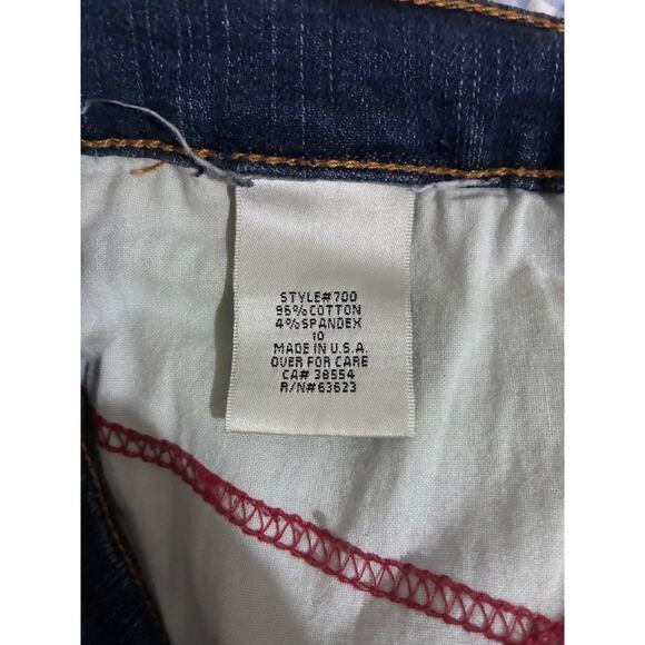 NYDJ Tummy Tuck Jeans Luxury Denim Women’s Size 10 Style 700 Dark Wash Slimming - Picture 7 of 8